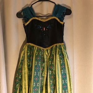 Girls Frozen Anna coronation gown